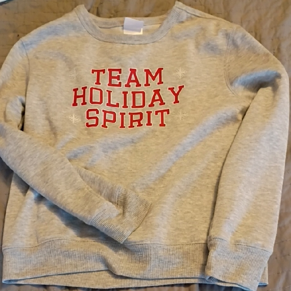 Target Gray and Red Team Holiday Spirit Sweatshirt